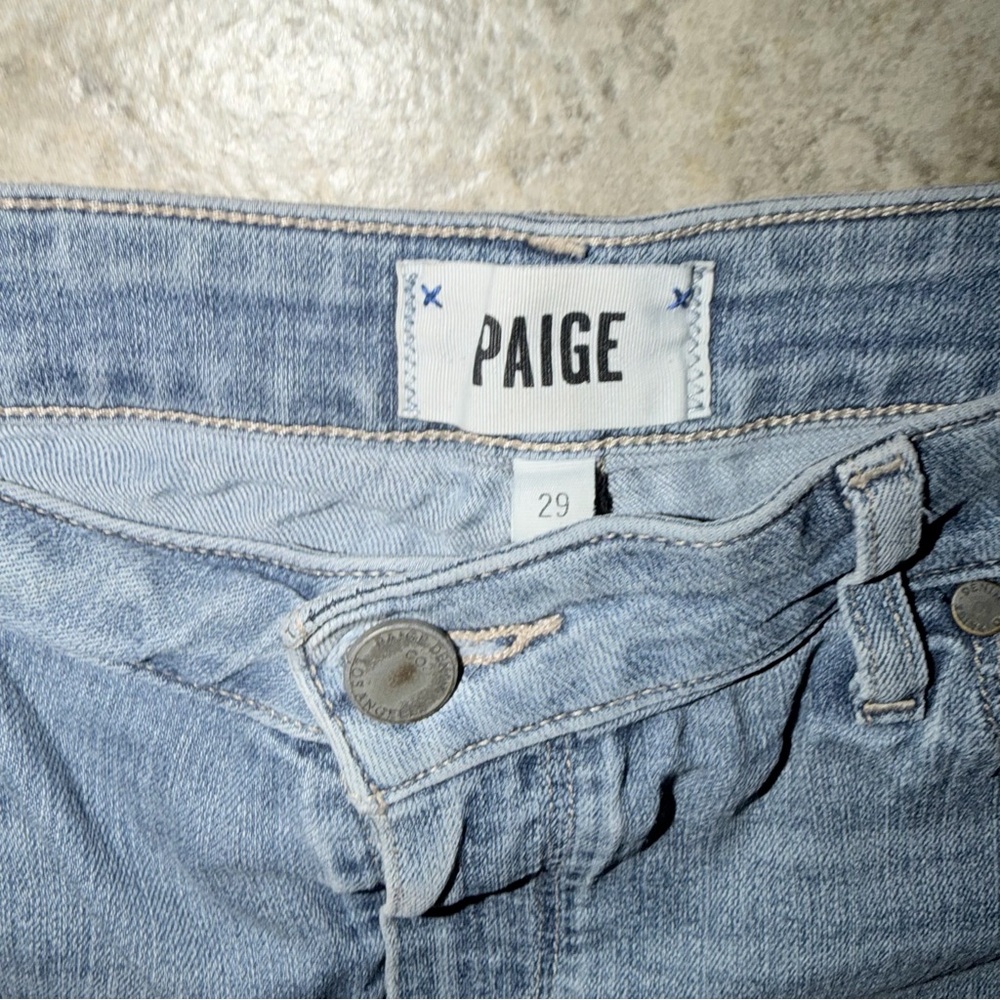 PAIGE Sky Blue Denim Shorts size 29